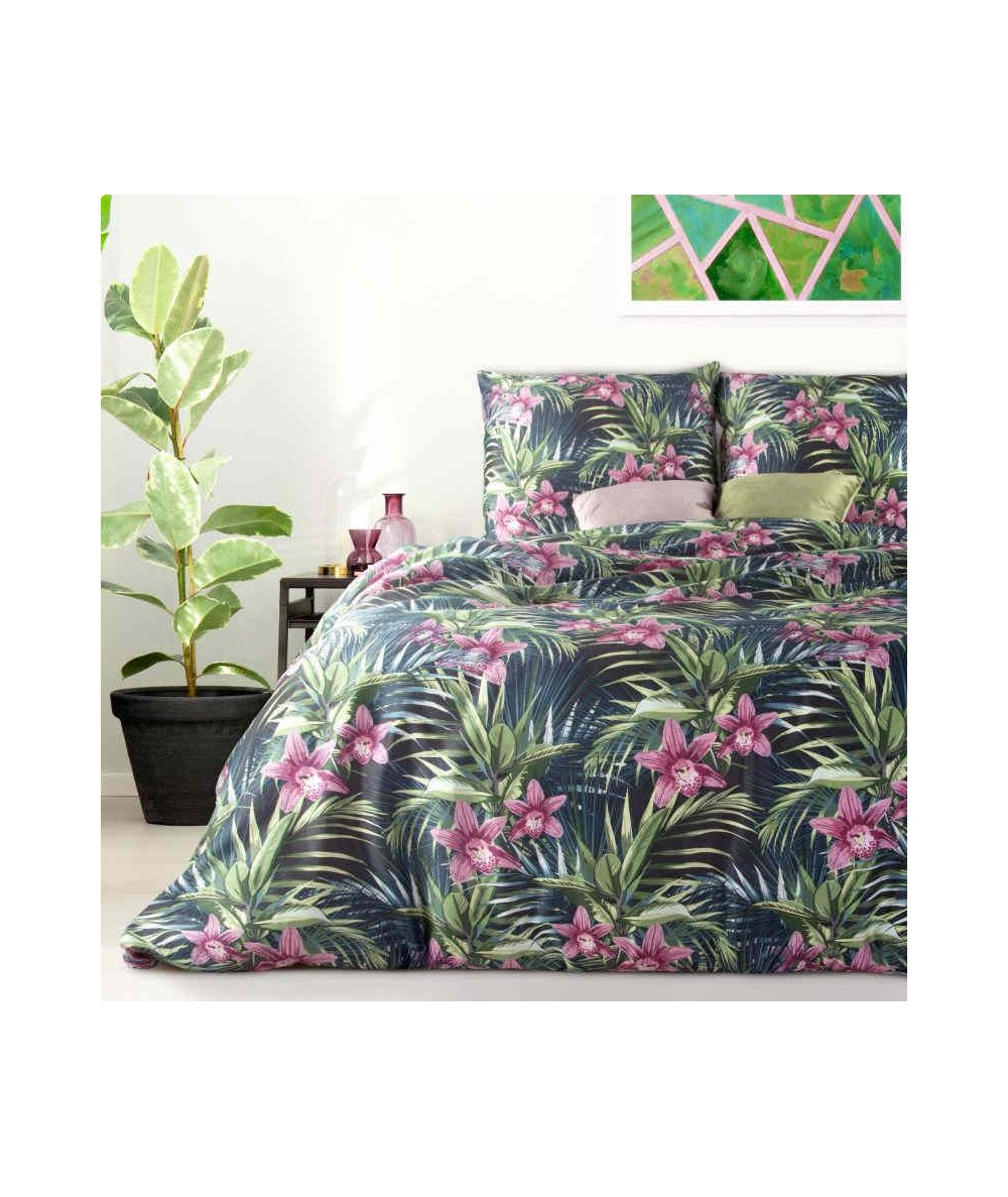 Pościel satyna bawełniana Calista 200x220 + 2x70x80 z zamkiem