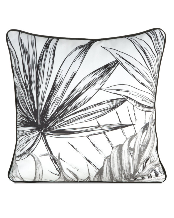 Poszewka velvet 45x45 Paloma biała/czarna Eurofirany