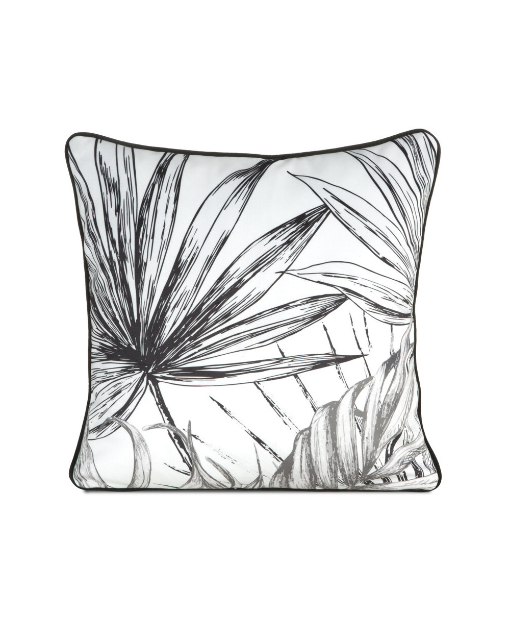 Poszewka velvet 45x45 Paloma biała/czarna Eurofirany