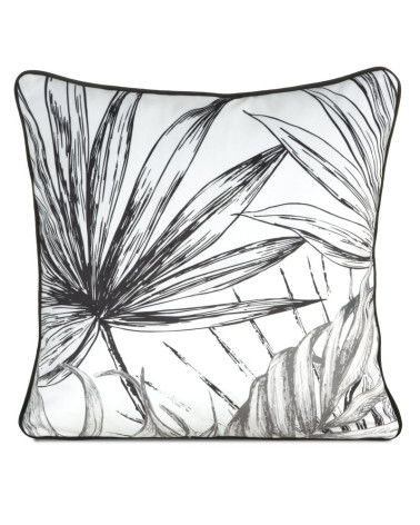 Poszewka velvet 45x45 Paloma biała/czarna Eurofirany