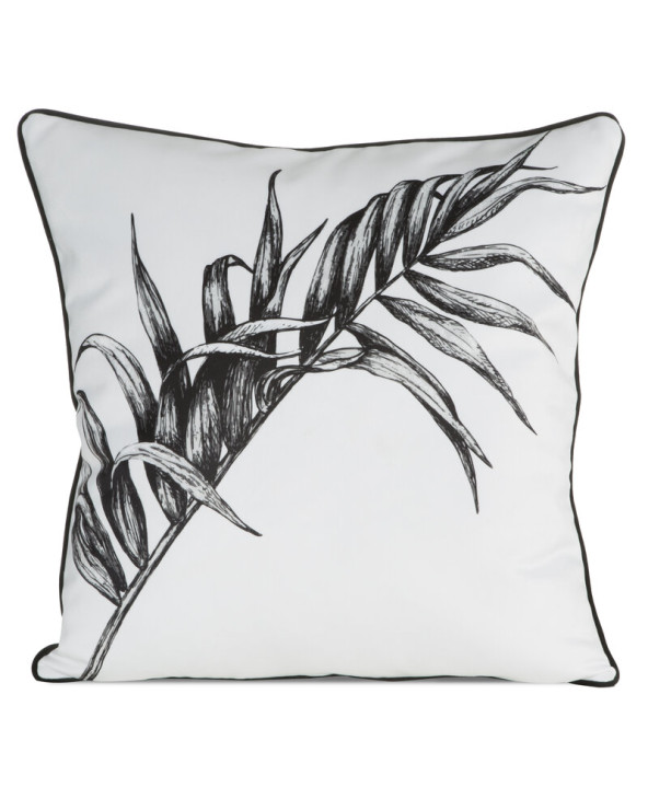 Poszewka velvet 60x60 Paloma biała/czarna Eurofirany
