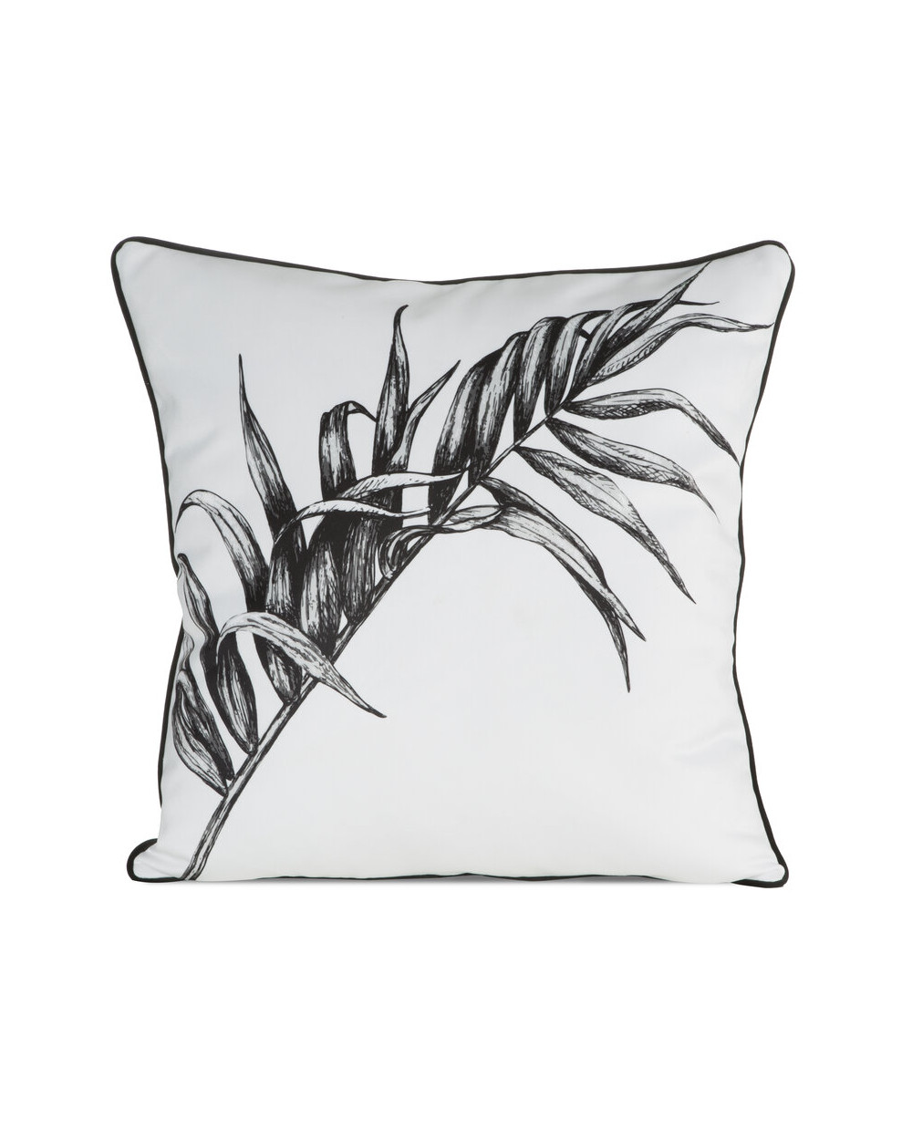 Poszewka velvet 60x60 Paloma biała/czarna Eurofirany