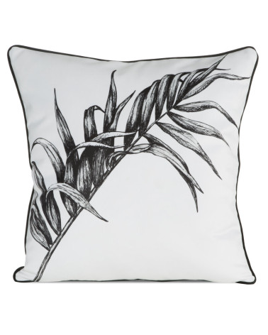 Poszewka velvet 60x60 Paloma biała/czarna Eurofirany