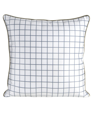 Poszewka velvet 45x45 Rosalia biała/zielona Eurofirany 