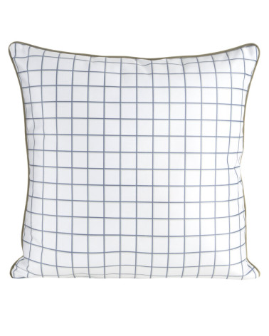 Poszewka velvet 60x60 Rosalia biała/zielona Eurofirany 