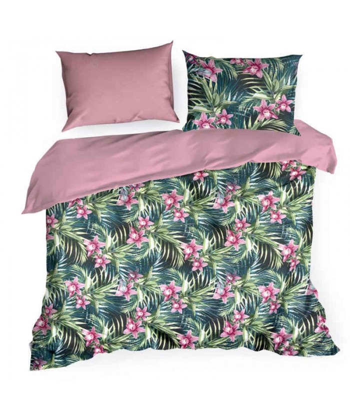 Pościel satyna bawełniana Calista 200x220 + 2x70x80 z zamkiem