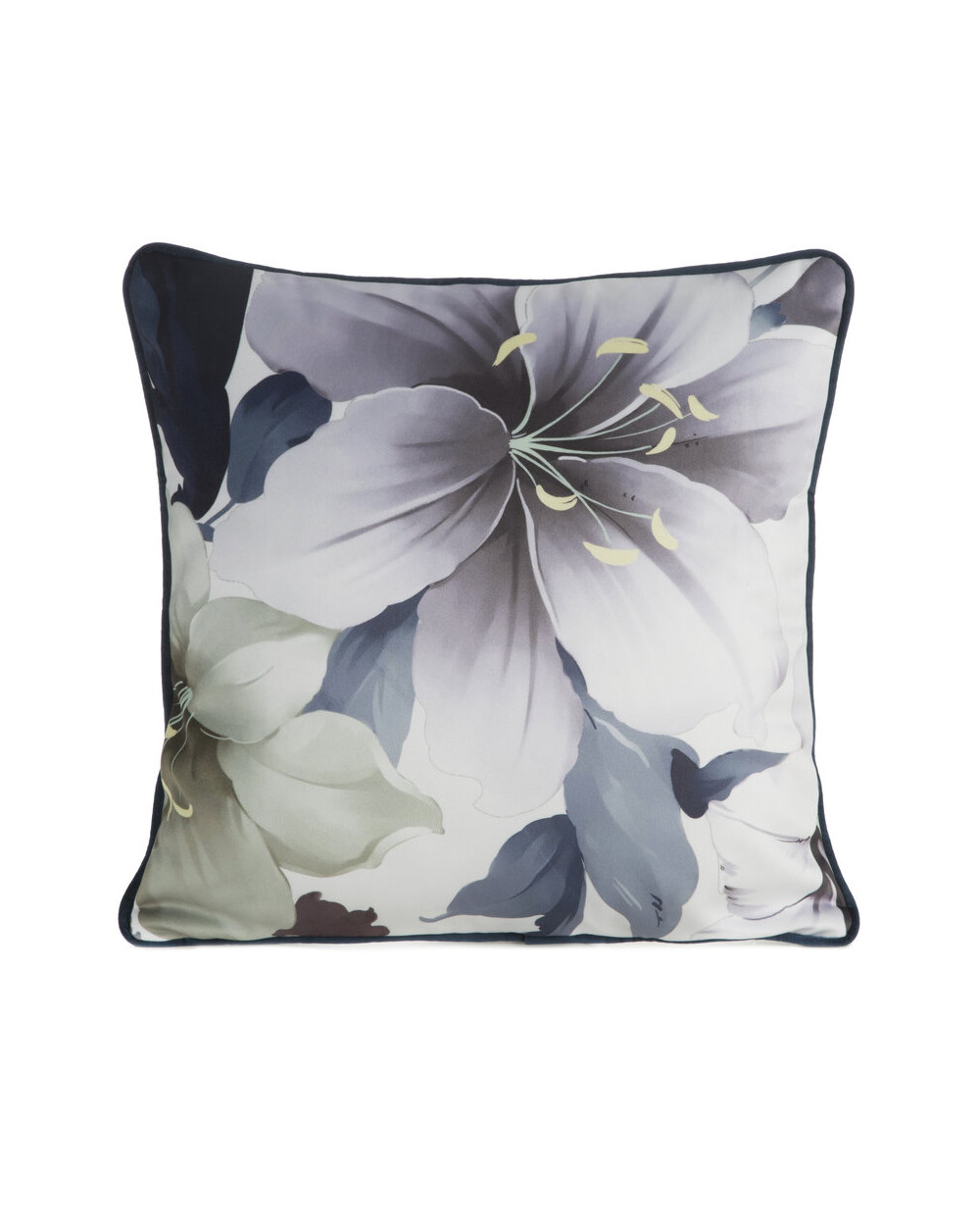 Poszewka velvet 45x45 Sofia biała/fioletowa Eurofirany 