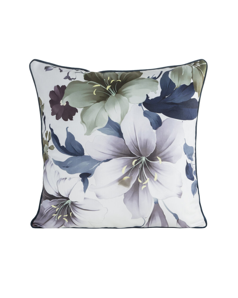 Poszewka velvet 60x60 Sofia biała/fioletowa Eurofirany 