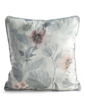 Poszewka velvet 45x45 Elia biała/srebrna Eurofirany 