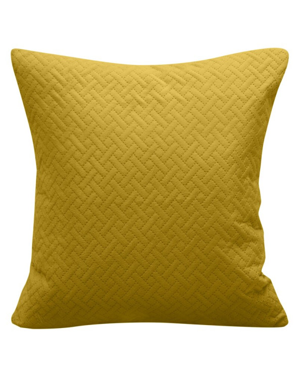 Poszewka velvet 40x40 Luiz 5 musztardowa Eurofirany