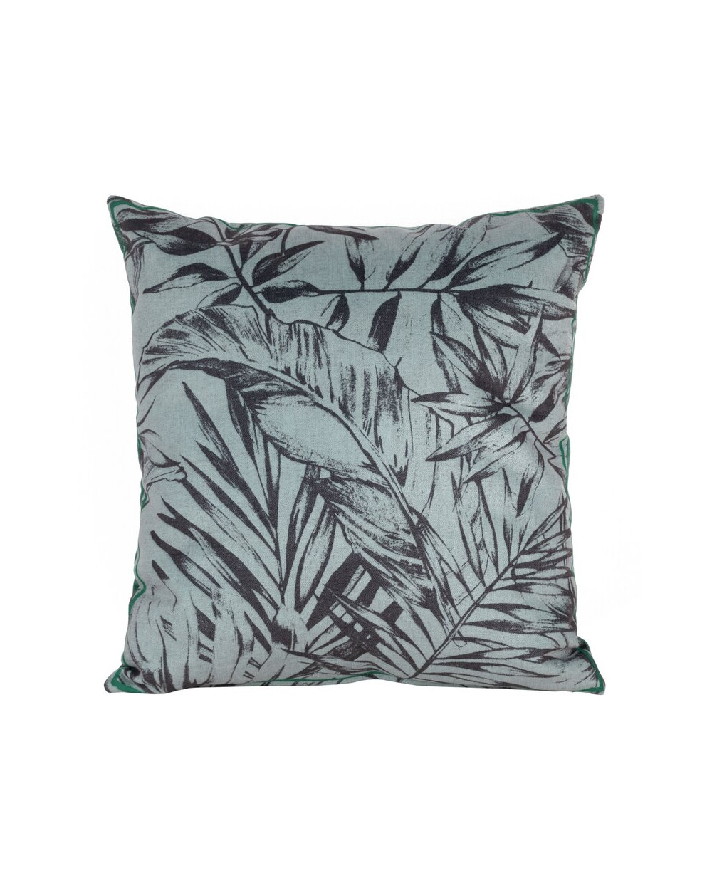 Poszewka velvet 45x45 Monte popielata/zielona Eurofirany