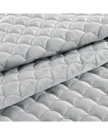 Narzuta velvet 170x210 Ariel srebrna Eurofirany