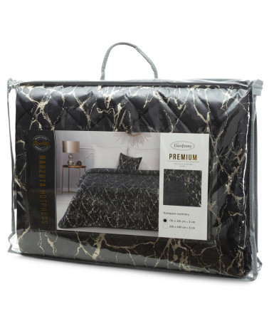 Narzuta velvet 170x210 Blink czarna Eurofirany