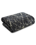 Narzuta velvet 170x210 Blink czarna Eurofirany