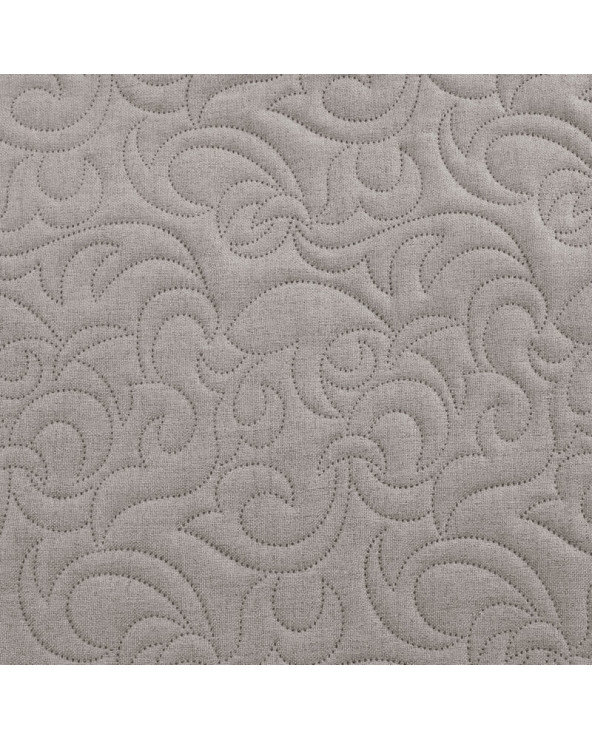 Narzuta mikrofibra 200x220 Len 4 popielata Eurofirany