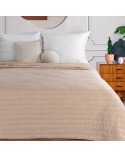 Narzuta mikrofibra 220x240 Selen morelowa Eurofirany