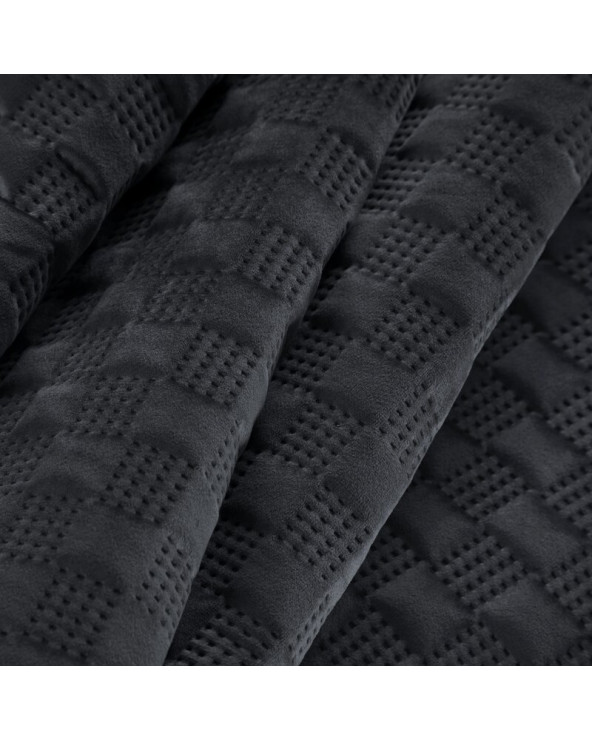 Narzuta velvet 220x240 Sofia 4 czarna Eurofirany