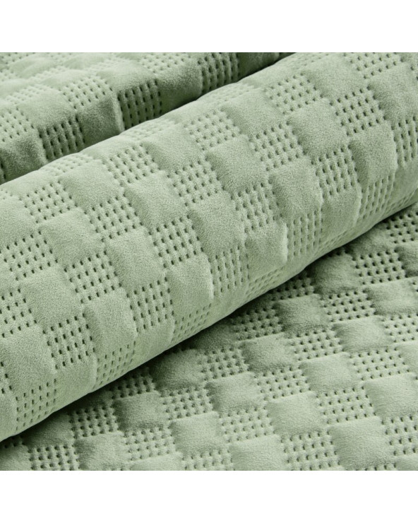 Narzuta velvet 220x240 Sofia 4 jasnozielona Eurofirany