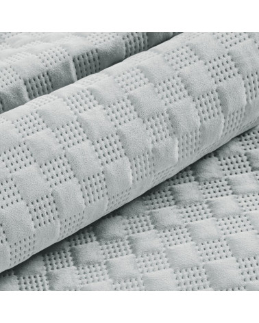 Narzuta velvet 170x210 Sofia 4 srebrna Eurofirany