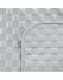 Narzuta velvet 220x240 Sofia 4 srebrna Eurofirany