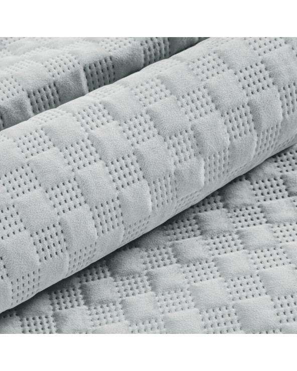 Narzuta velvet 220x240 Sofia 4 srebrna Eurofirany