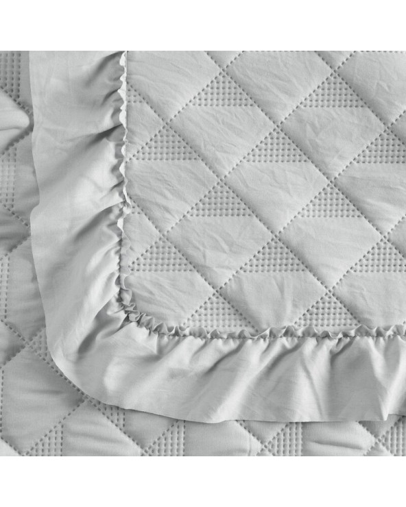 Narzuta mikrofibra 220x240 Vanesa srebrna Eurofirany