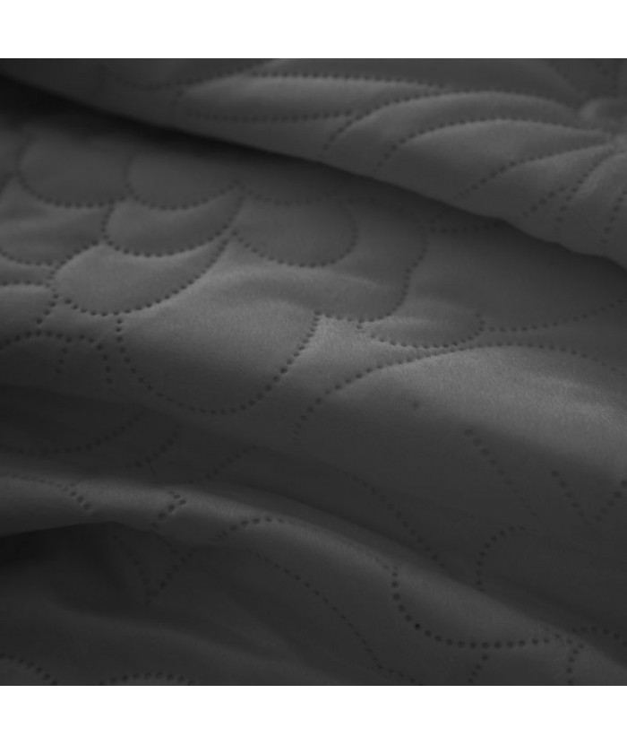 Narzuta velvet Ariel 4 220x240 czarna Eurofirany Narzuta velvet Ariel 4 220x240 czarna