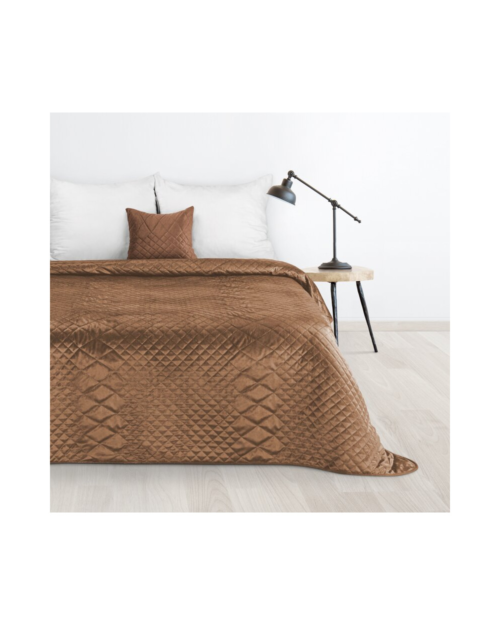 Narzuta velvet 170x210 Luiz 3 ceglasta Eurofirany