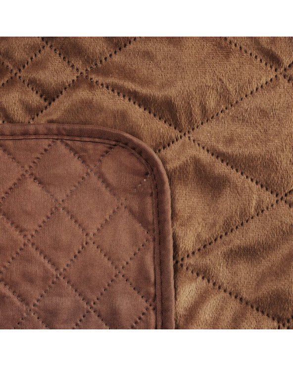 Narzuta velvet 170x210 Luiz 3 ceglasta Eurofirany
