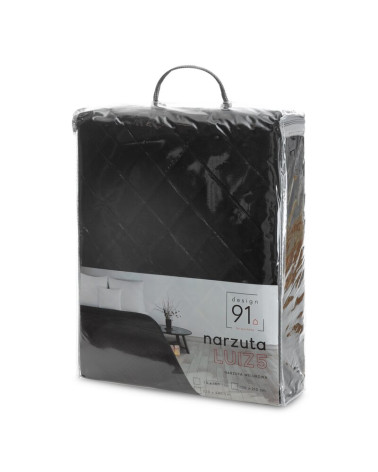 Narzuta velvet 170x210 Luiz 5 czarna Eurofirany