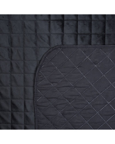Narzuta velvet 170x210 Luiz 5 czarna Eurofirany