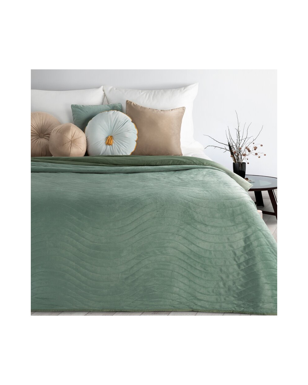 Narzuta velvet 170x210 Luiz 10 zielona Eurofirany