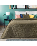Narzuta velvet 170x210 Luiz 3 brązowa Eurofirany