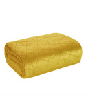 Narzuta velvet 170x210 Luiz 3 musztardowa Eurofirany