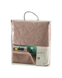 Narzuta velvet 170x210 Luiz 3 różowa/srebrna Eurofirany