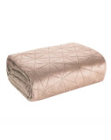 Narzuta velvet 170x210 Luiz 3 różowa/srebrna Eurofirany
