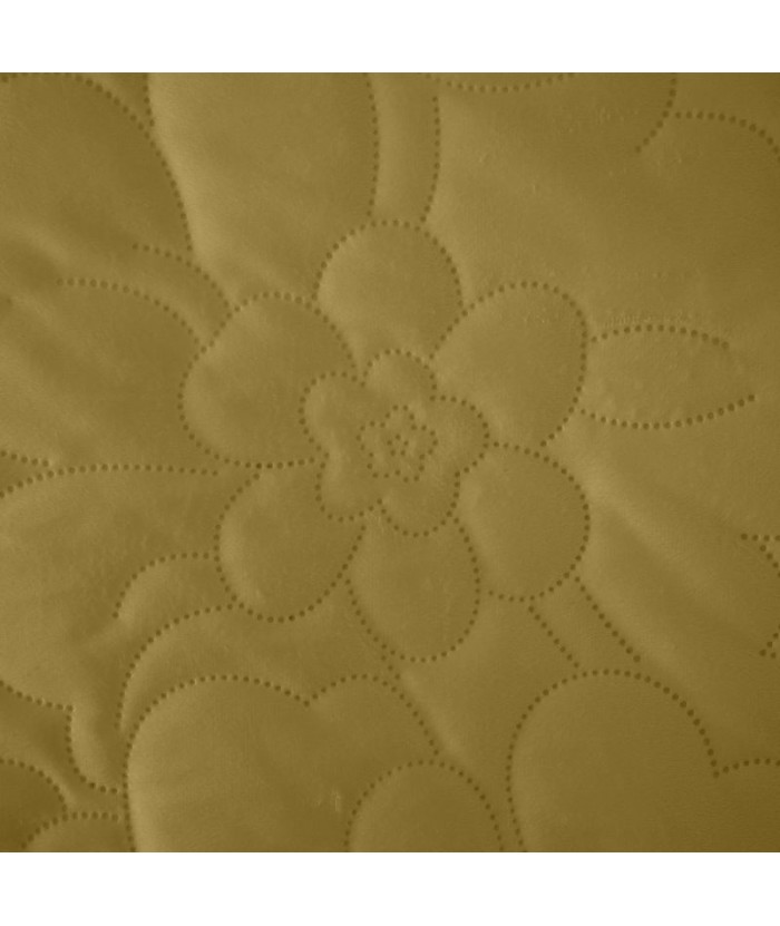 Narzuta velvet Ariel 4 220x240 musztardowa Eurofirany Narzuta velvet Ariel 4 220x240 musztardowa