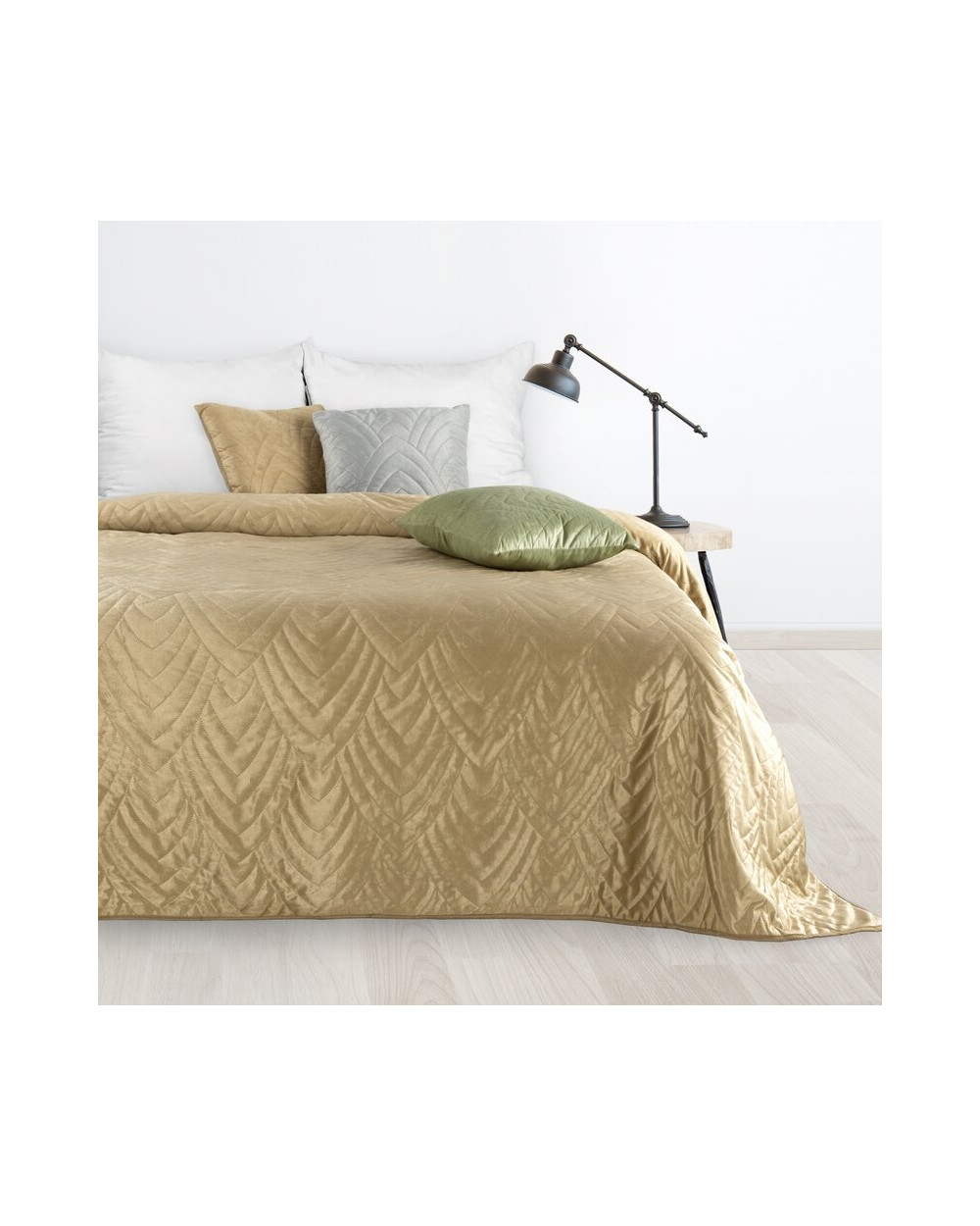 Narzuta velvet 220x240 Luiz 6 beżowa Eurofirany