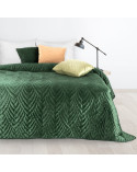 Narzuta velvet 220x240 Luiz 6 ciemnozielona Eurofirany