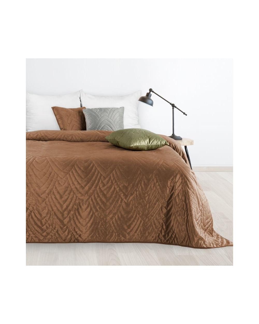 Narzuta velvet 170x210 Luiz 6 ceglasta Eurofirany