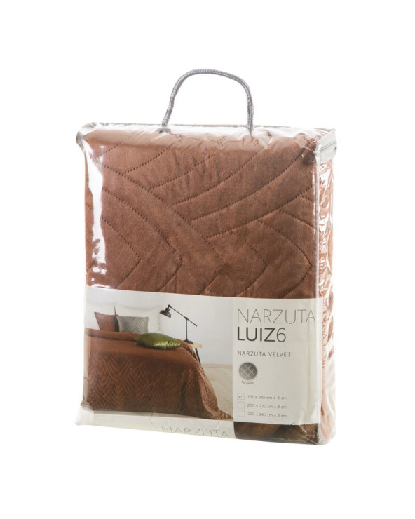 Narzuta velvet 200x220 Luiz 6 ceglasta Eurofirany