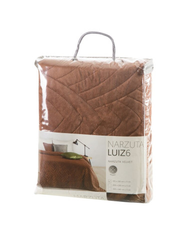 Narzuta velvet 220x240 Luiz 6 ceglasta Eurofirany