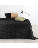 Narzuta velvet 170x210 Luiz 6 czarna Eurofirany