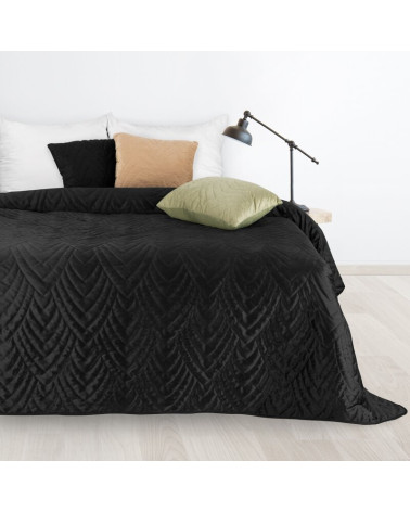 Narzuta velvet 170x210 Luiz 6 czarna Eurofirany