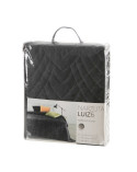 Narzuta velvet 170x210 Luiz 6 czarna Eurofirany