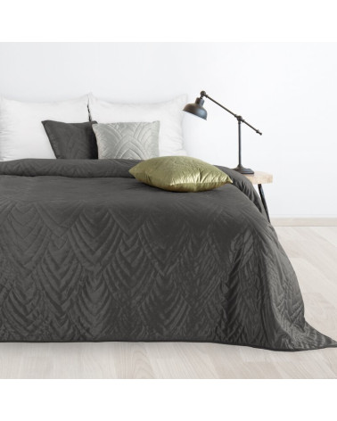 Narzuta velvet 200x220 Luiz 6 grafitowa Eurofirany
