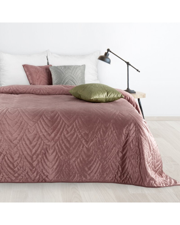 Narzuta velvet 170x210 Luiz 6 różowa Eurofirany