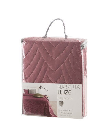 Narzuta velvet 170x210 Luiz 6 różowa Eurofirany
