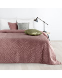 Narzuta velvet 220x240 Luiz 6 różowa Eurofirany