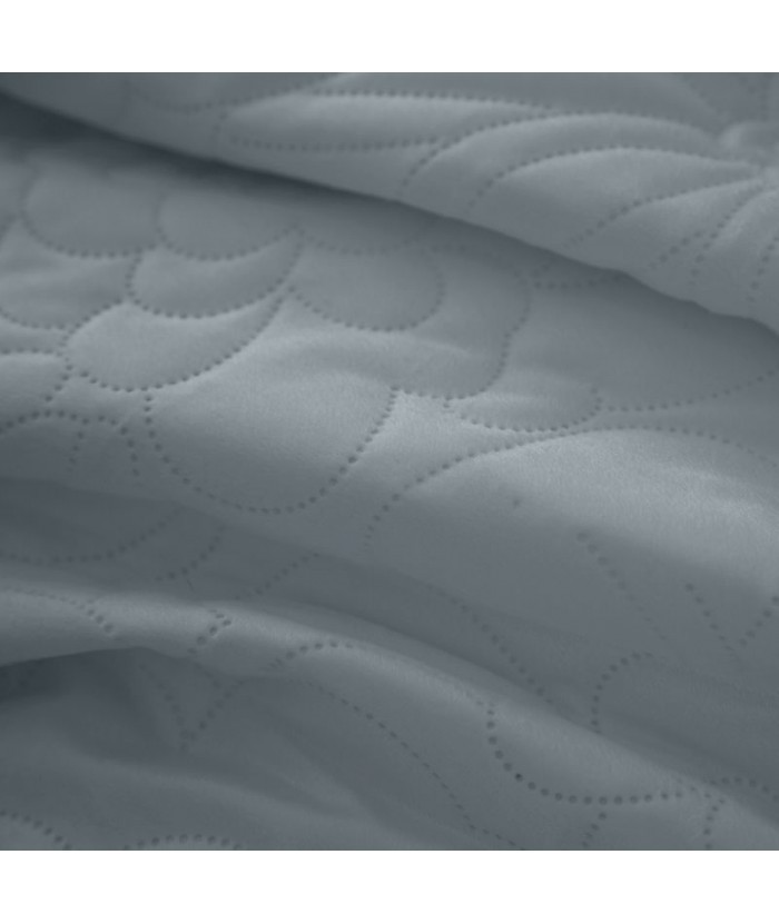 Narzuta velvet Ariel 4 200x220 stalowa Eurofirany Narzuta velvet Ariel 4 200x220 stalowa